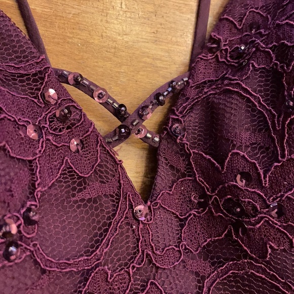 Mori Lee Madeline Gardner Bridesmaid #146 Dress Eggplant Prom - Picture 8 of 11